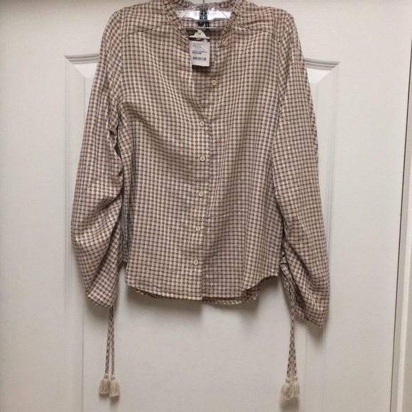 NWT Paige -Torin Blouse-Sandy‎ Shell/Spice - XS - Picture 5 of 8